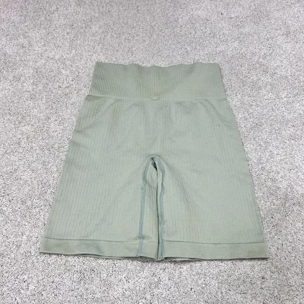 Kimberly C Shorts Biker Women’s Green Pull On Size Small
